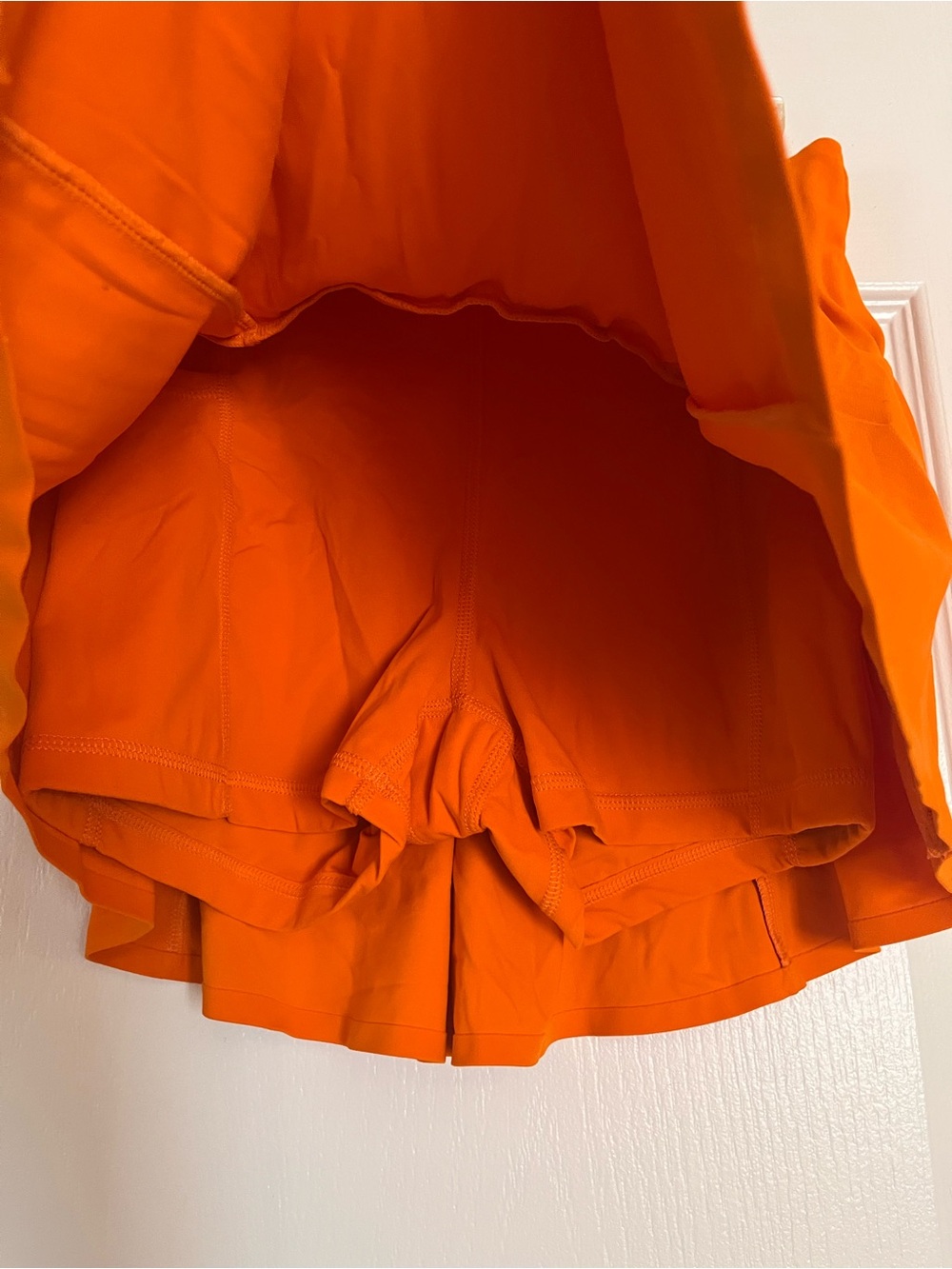 JoyLab Bright Orange Circle Skirt with shorts - Picture 2 of 4